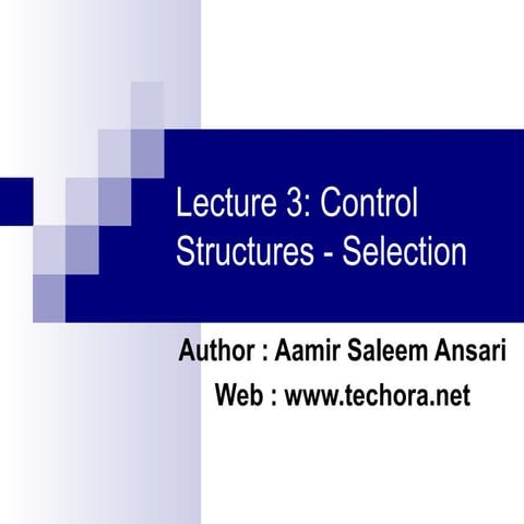 The Three Basic Selection Structures in C++ Programming Concepts | PPT