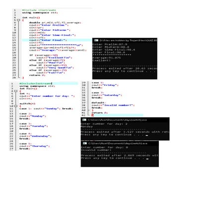 Selection structure sample | PDF