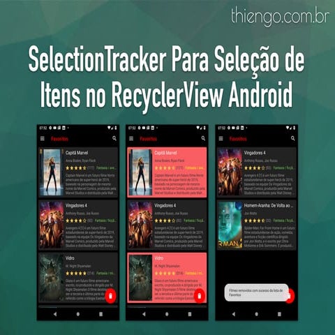 SelectionTracker Para Seleção de Itens no RecyclerView Android