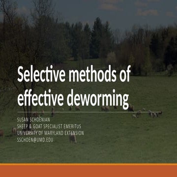 Selective  methods of effective deworming.pptx