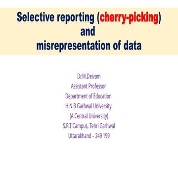 Selective reporting and misrepresentation of data.pptx