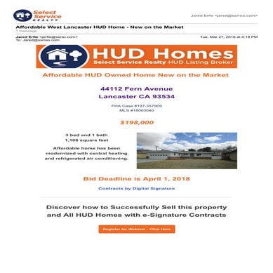 Example HUD eFlyer 