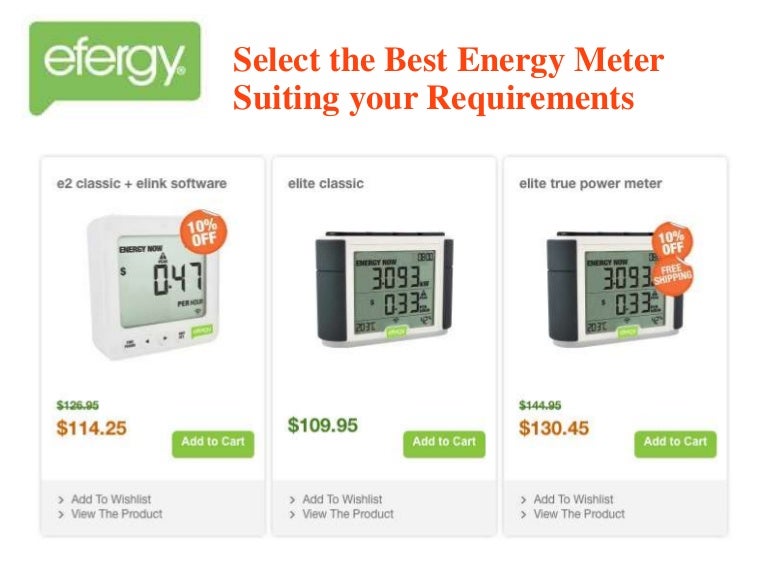 Select the best energy meter suiting your requirements