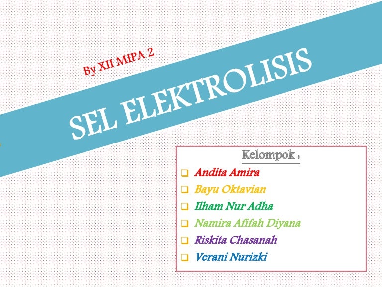 Sel Elektrolisis