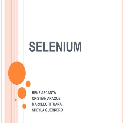 Selenium WebDriver con Java | PPTX