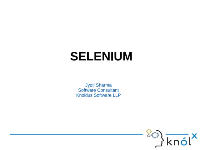 Introduction to Selenium