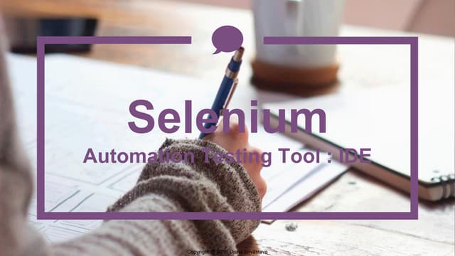 Selenium IDE Introduction, Installation and Working