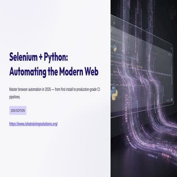 Selenium-The-OpenSource-Engine-Powering-Modern-Web-Testing. | PPTX