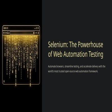 automation with python and selenium | PPTX