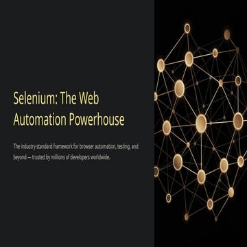 automation with python and selenium | PPTX