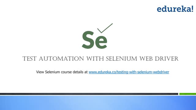 Selenium 1july
