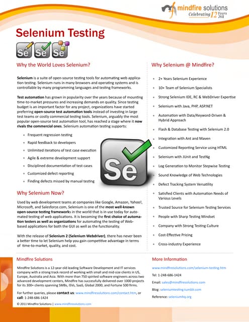 Selenium Testing | PDF