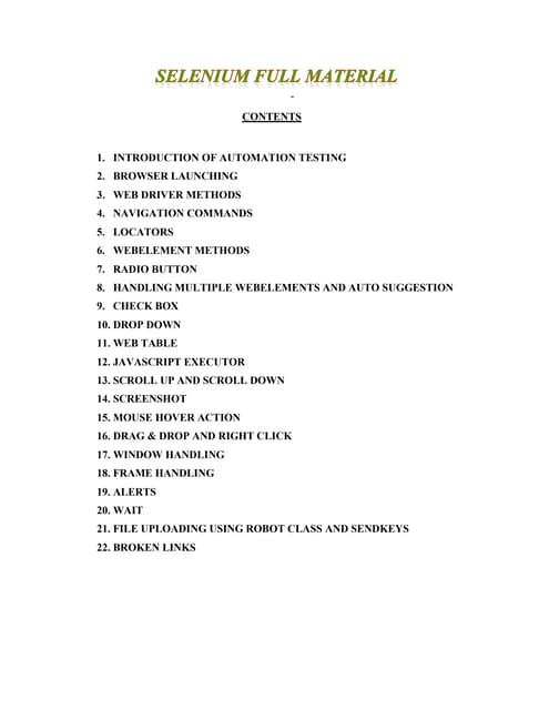 Selenium Full Material( apprendre Selenium).pdf