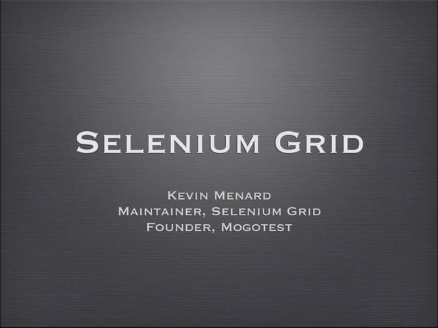 Selenium Grid