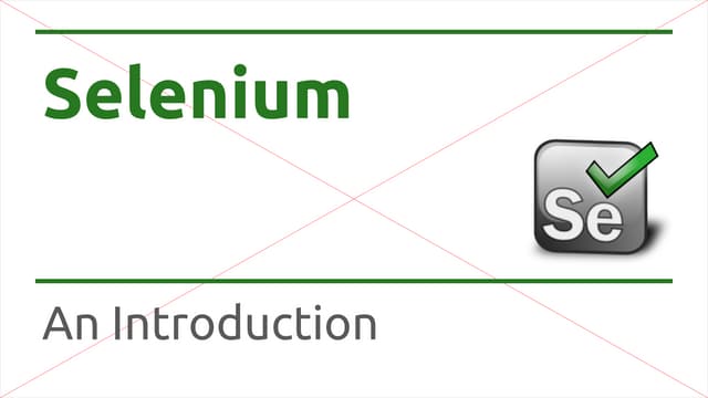 Selenium intro