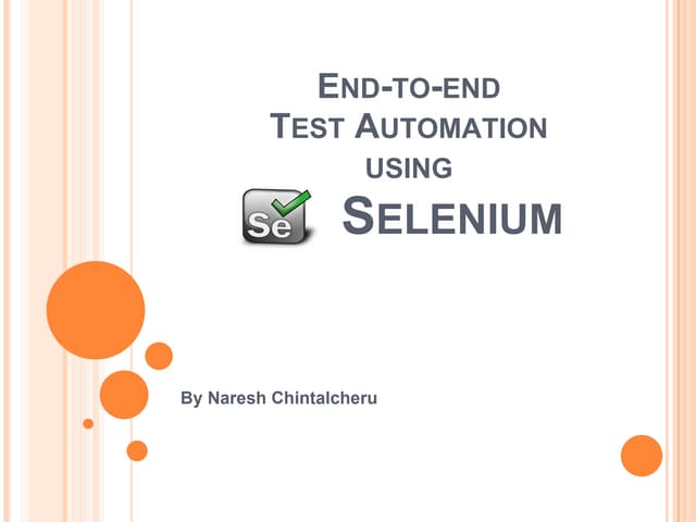 Automation Testing using Selenium