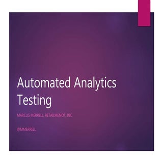 Automated Analytics Testing
