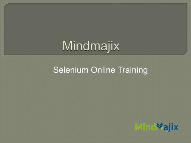Selenium online training