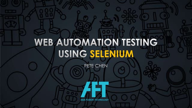 Web Automation Testing Using Selenium