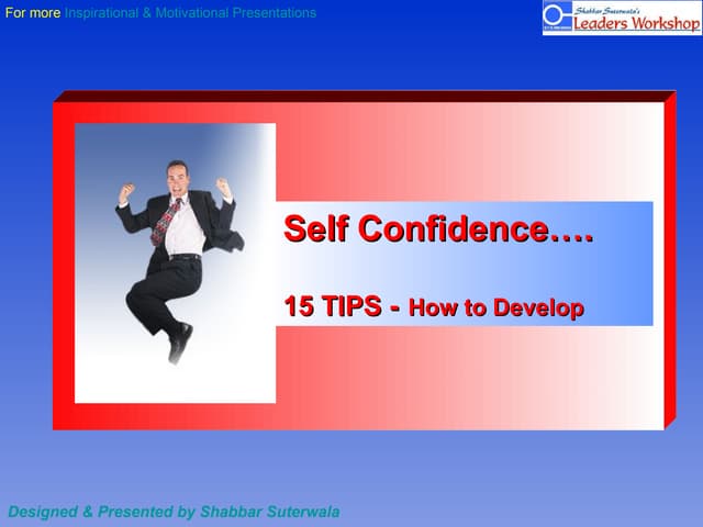 Self Confidence 15 Tips To Develop