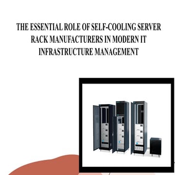 Self-Contained Server Racks with Cooling A Game Changer for Data ...
