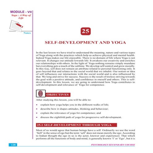 Self development and yoga