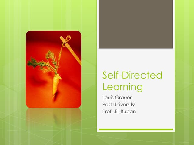 Self directed learning 