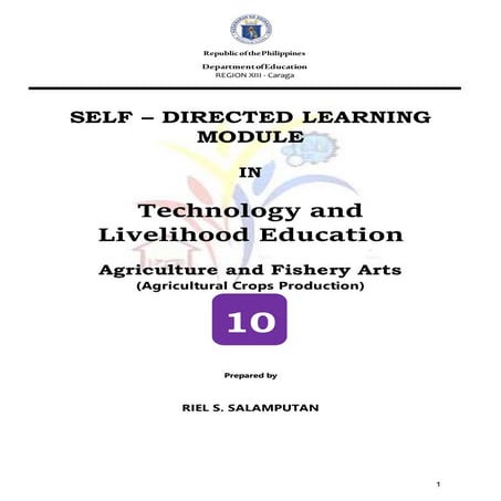 Self-Directed Learning Module in T.L.E. 10 (Agricultural Crops ...