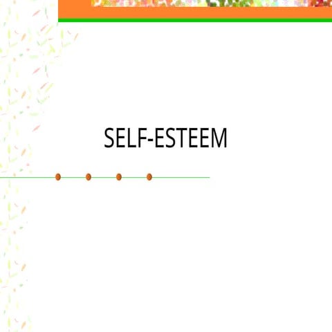 Self Esteem Ppt Ppt