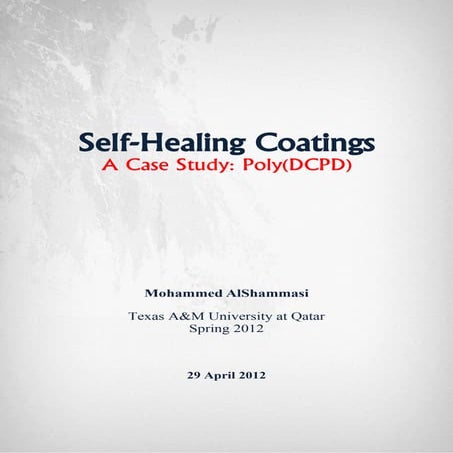 Self healing coatings mohammed alshammasi