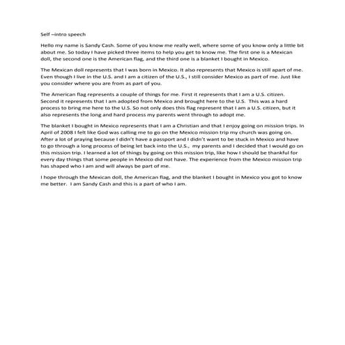 Brief Personal Reflection Paper Final Week 8 | DOCX