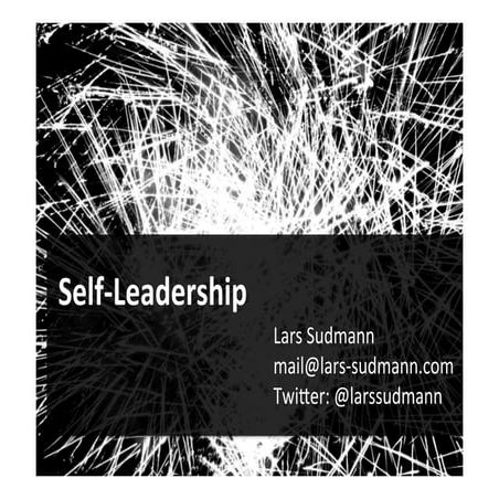 The Art of Self Leadership