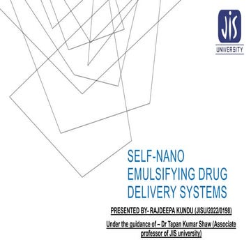Self-nano emulsifying drug delivery systems.pptx