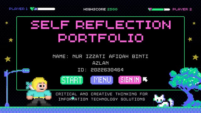 Self Reflection Portfolio ICT500