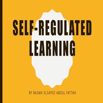 Self regulated learning