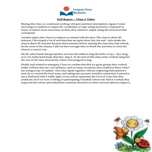 Self   report class 4 - primary