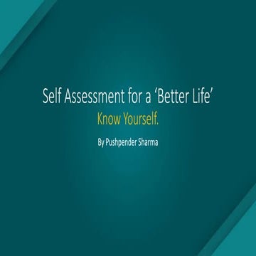 Self-assessment