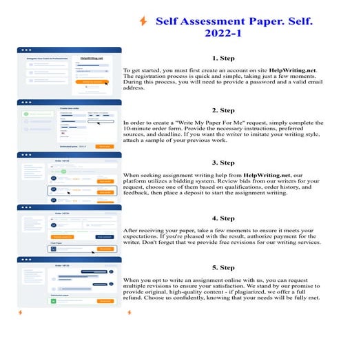 Self Assessment Paper. Self. 2022-1