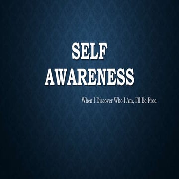 Self Awareness