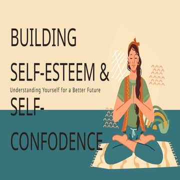 Self Awareness Education Presentation In Beige Green Illustrated Style [Autos...