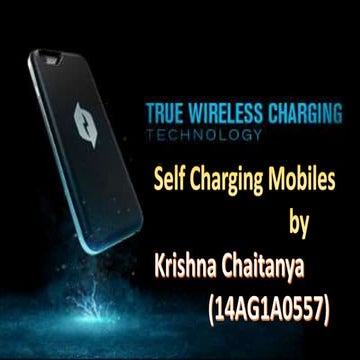 Self charging mobiles