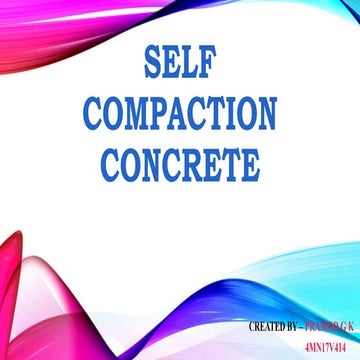 Self compaction concrete