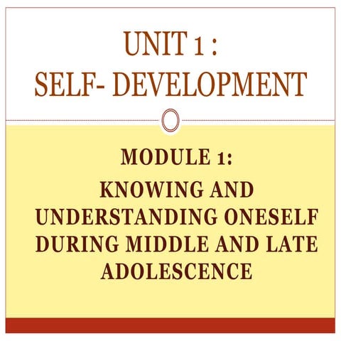 Personal Development.-Self-Development