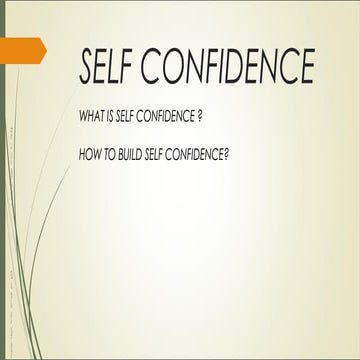 Self Confidence by Shamsuddin