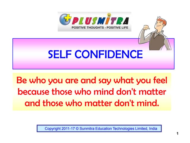 Self confidence