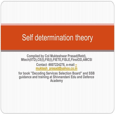 Self determination theory