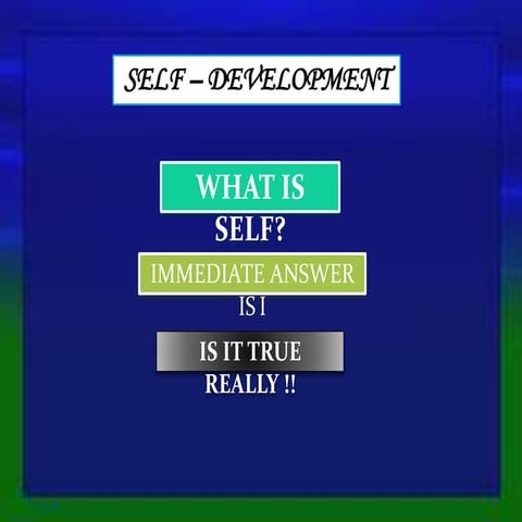 Self Development