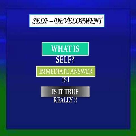 Self Development