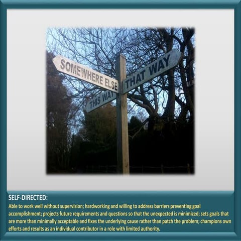 Competency of the Month: Self-Directed