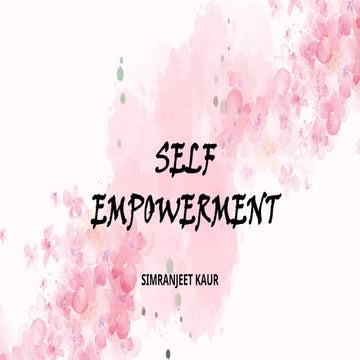 SELF EMPOWERMENT for B.Sc Nursing Semester-1.pptx